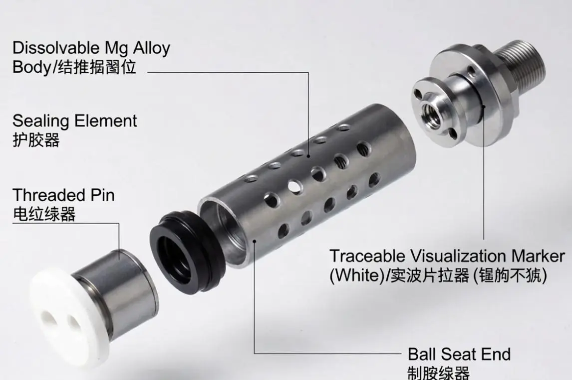 Visualizable Dissolvable Magnesium Alloy Bridge Plug Visualizable Dissolvable Magnesium Alloy Bridge Plug