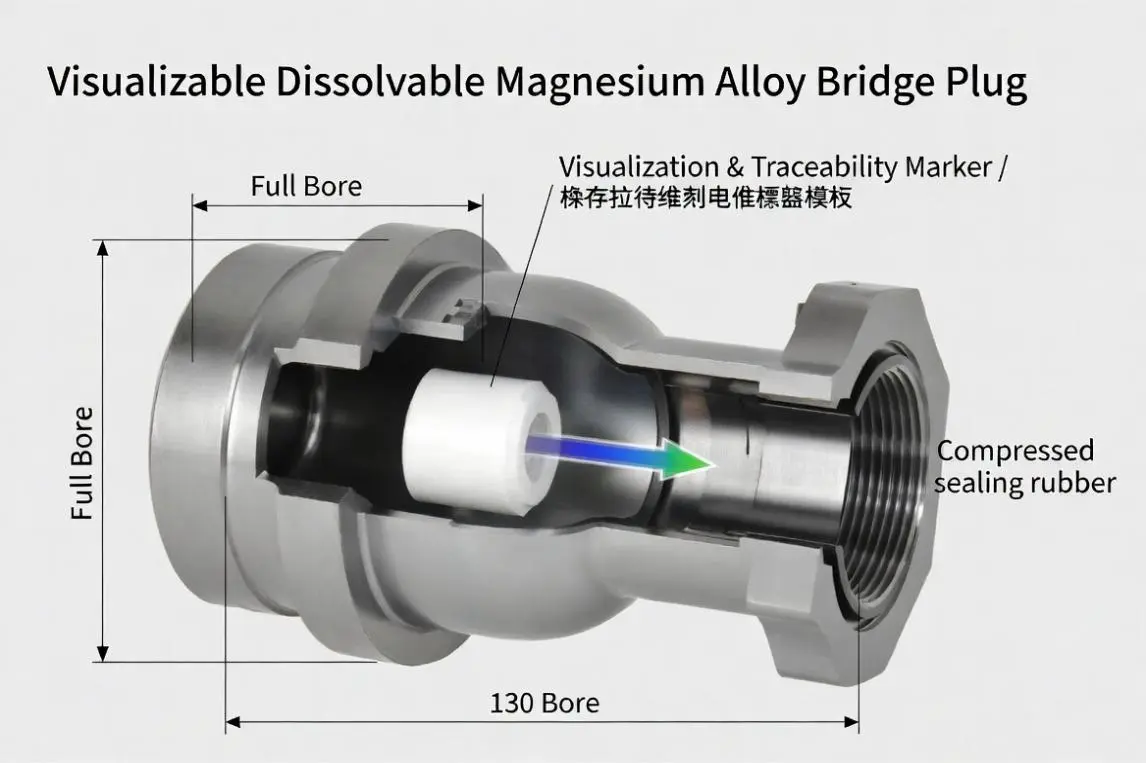 Visualizable Dissolvable Magnesium Alloy Bridge Plug Visualizable Dissolvable Magnesium Alloy Bridge Plug